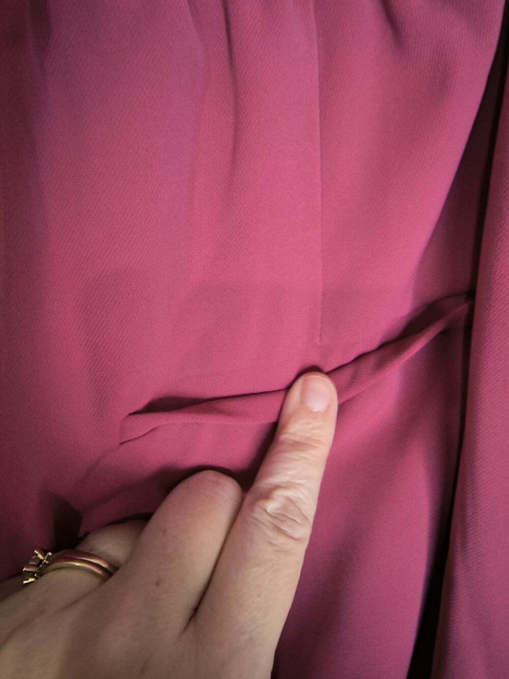 Entro High Waist Wide Leg Hot Pink Trousers Size Large #21084 Business Casual - Picture 6 of 14